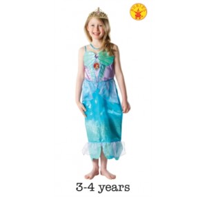 Glitter Disney Ariel Costume and Tiara - Small