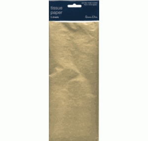 Gold Tissue Paper 3 sheets
