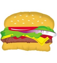 28 INCH HAMBURGER SUPERSHAPE BALLOONS