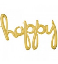 HAPPY GOLD AIR-FILL FOIL SCRIPT