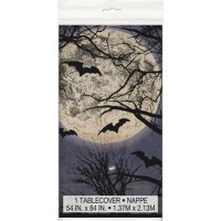 Halloween Spooky Night Plastic Tablecover