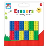 Kids Create Activity Play Brick Shape Erasers