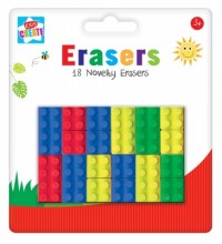 Kids Create Activity Play Brick Shape Erasers