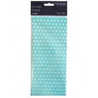 Light Blue Polka Dot Tissue Paper 3 sheets