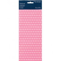Light Pink Polka Dot Tissue Paper 3 sheets
