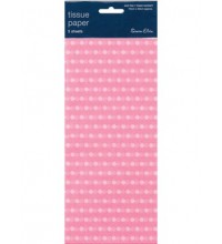 Light Pink Polka Dot Tissue Paper 3 sheets