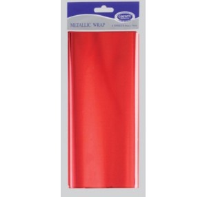 Metallic Red Wrapping Paper 4 sheets