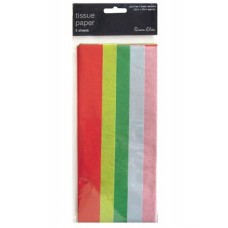 Mixed Rainbow Tissue Paper 5 Sheets