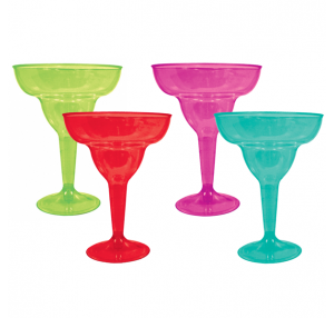 NEW Assorted Margarita Cocktail Glasses 20pk