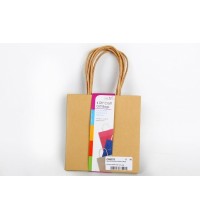 PACK OF 4 SMALL BROWN CRAFT BAGS