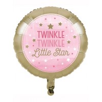 Pink Twinkle Little Star 18 inch Foil Balloon