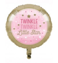 Pink Twinkle Little Star 18 inch Foil Balloon