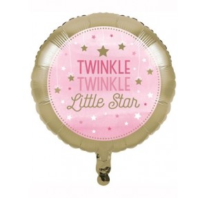 Pink Twinkle Little Star 18 inch Foil Balloon