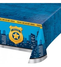 Police Party Rectangular Plastic Tablecover