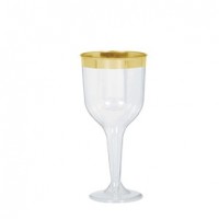 Premium Gold Detail Wine Glasses 8pk