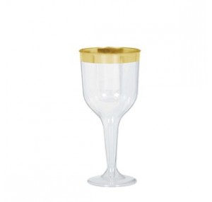 Premium Gold Detail Wine Glasses 8pk