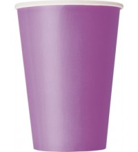 Pretty Purple 12oz Large Paper Cups 10pk