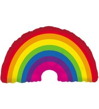 RAINBOW SUPERSHAPE BALLOONS