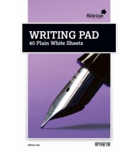 SILVINE A5 WRITING PAD PLAIN 40 SHEETS