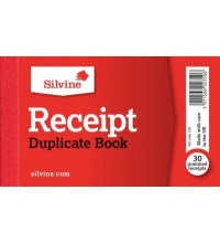 SILVINE CASH RECEIPT BOOK DUPLICATE WITH CARBON 63MM X 106MM