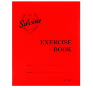SILVINE EXERCISE BOOK 7MM SQUARES 203MM X 165MM 40 PAGES