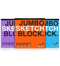 SILVINE JUMBO SKETCH BLOCK 100GSM CARTRIDGE PAPER 120 SHEETS