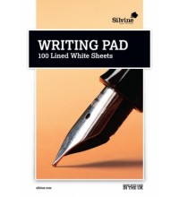 SILVINE MEDIUM A5 WHITE LINED WRITING PAD 100 SHEETS
