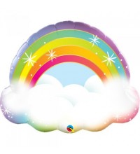 SPARKLING RAINBOW SUPERSHAPE BALLOONS