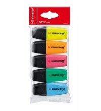 STABILO BOSS ORIGINAL MINI POP HIGHLIGHTER 5 PACK