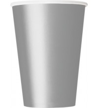 Silver 12oz Large Paper Cups 10pk