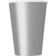 Silver 12oz Large Paper Cups 10pk