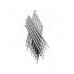 Silver Tall Birthday Cake Candles 12pk