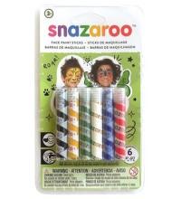 Snazaroo Rainbow Face Painting Sticks 6pk