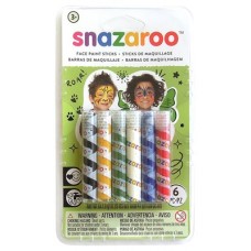 Snazaroo Rainbow Face Painting Sticks 6pk