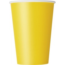 Sunflower Yellow 12oz Large Paper Cups 10pk Sunflower Yellow 12oz Large Paper Cups 10pk