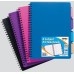 TIGER A5 POLYPROP TWIN WIRE 4 SUBJECT PROJECT NOTEBOOK