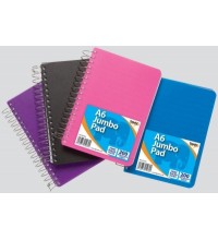 TIGER A6 POLYPROP JUMBO TWIN WIRE NOTEBOOK 200 PAGES