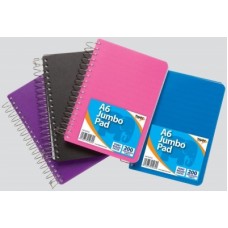TIGER A6 POLYPROP JUMBO TWIN WIRE NOTEBOOK 200 PAGES