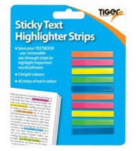 TIGER NEON STICKY TEXT HIGHLIGHTER STRIPS