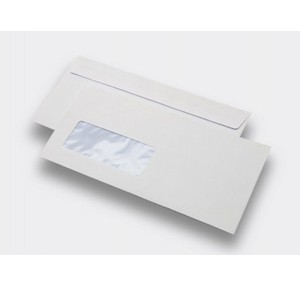 White DL Window Envelopes 50pk